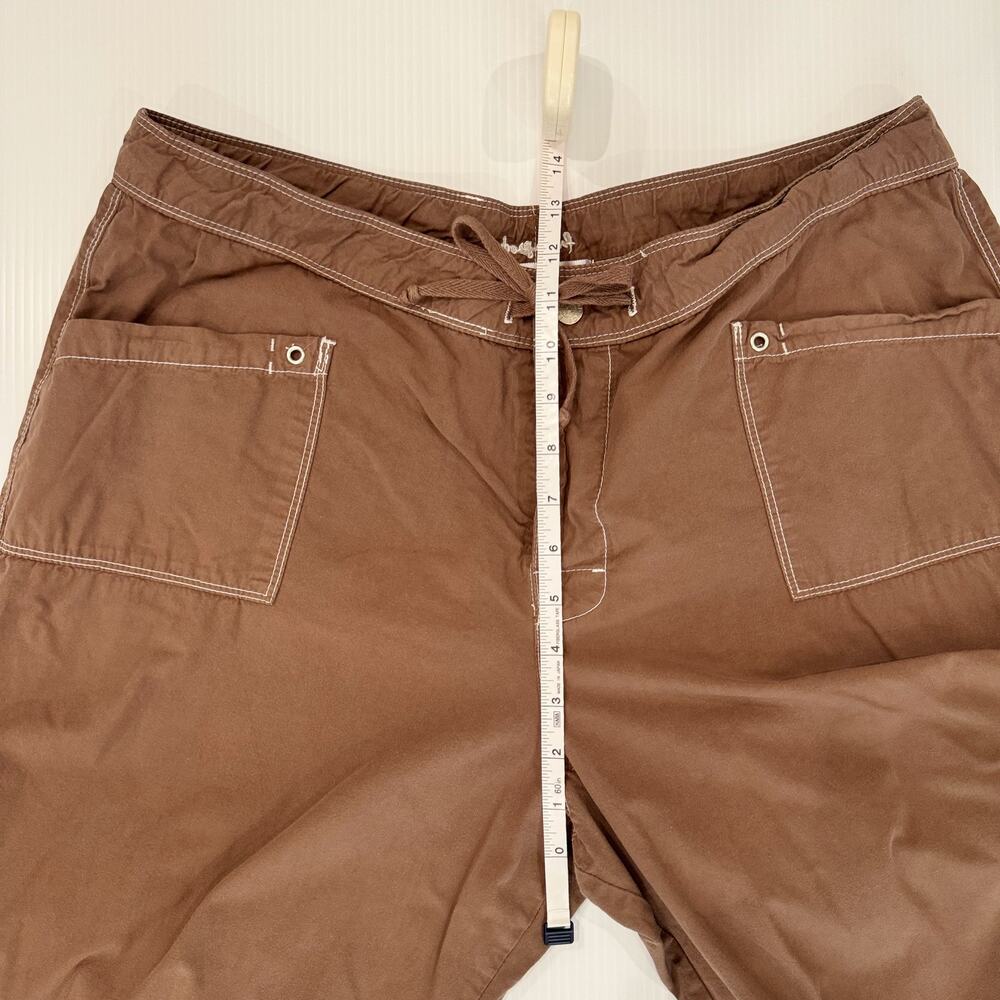 Fresh Produce Capri Pants Brown Cotton Women’s XL Coastal Casual Resort Natural - Picture 6 of 16